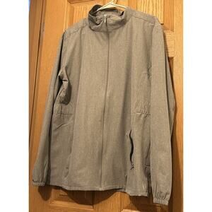 Hang Ten Ladies' Gray Hybird Lightweight Water Repellant Full Zip Jacket XL